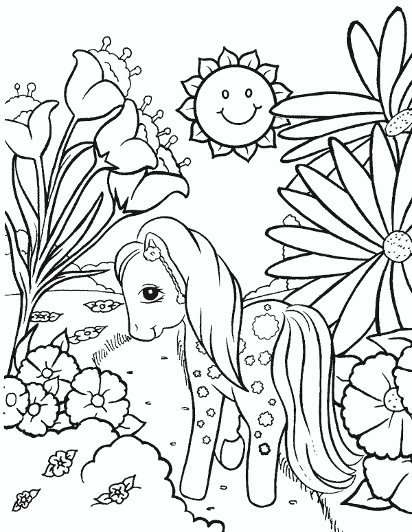 Plansa de colorat cu My Little Pony 62 75